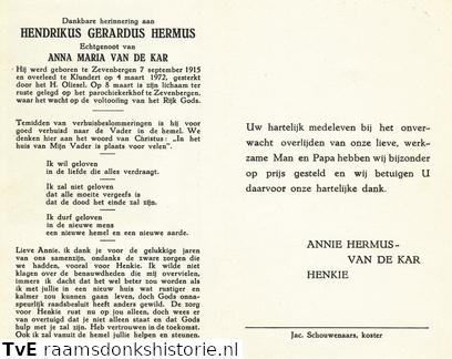 Hendrikus Gerardus Hermus Anna Maria van de Kar