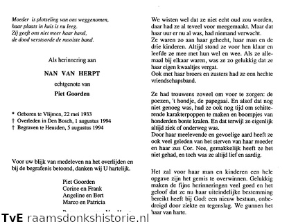 Nan van Herpt Piet Goorden