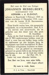 Johannes Hesselbert Adriana van den Elshout