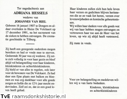 Adriana Hessels Johannes van Riel