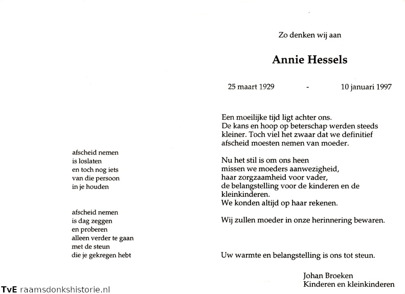 Annie Hessels Johan Broeken