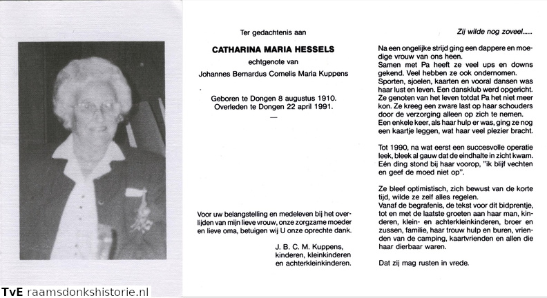 Catharina Maria Hessels Johannes Bernardus Cornelis Maria Kuppens