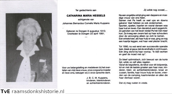 Catharina Maria Hessels Johannes Bernardus Cornelis Maria Kuppens