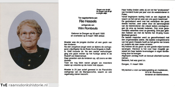 Rie Hessels Wim Rombouts