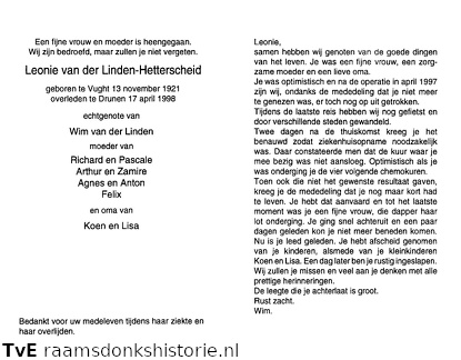 Leonie Hetterscheid Wim van der Linden