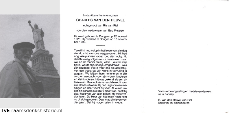 Charles van den Heuvel Ria van Riel  Bep Pieterse