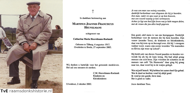 Martinus Joannes Franciscus Heuvelmans Catharina Maria Roelandt