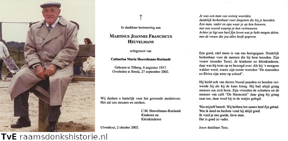 Martinus Joannes Franciscus Heuvelmans Catharina Maria Roelandt