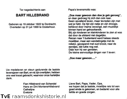 Bart Hillebrand Fien van Schendel