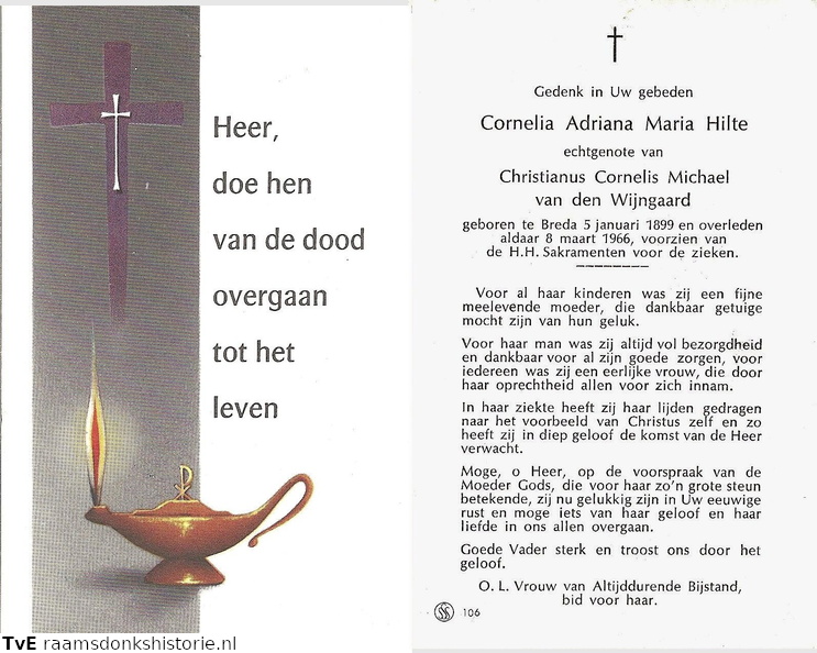 Cornelia Adriana Maria Hilte Christianus Cornelis Michael van den Wijngaard