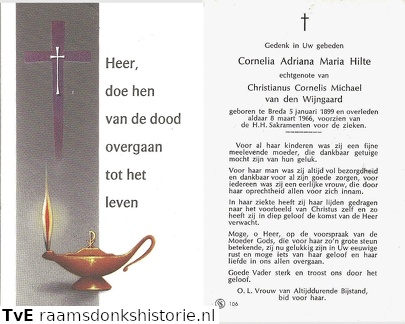 Cornelia Adriana Maria Hilte Christianus Cornelis Michael van den Wijngaard