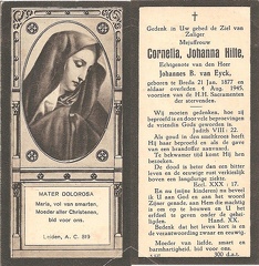 Cornelia Johanna Hilte Johannes B van Eyck