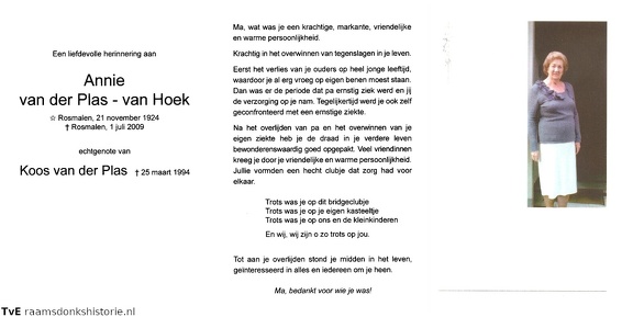 Annie van Hoek Koos van der Plas