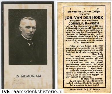 Johannes van den Hoek Cornelia Raassen