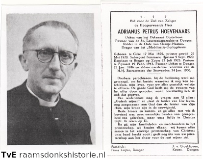 Adrianus Petrus Hoevenaars priester