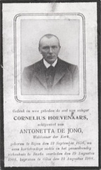 Cornelius Hoevenaars Antonetta de Jong