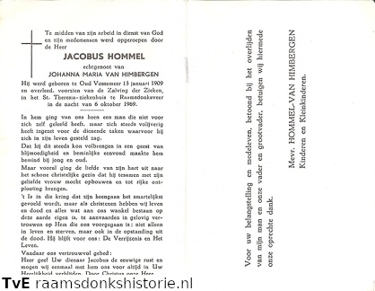 Jacobus Hommel Johanna Maria van Himbergen