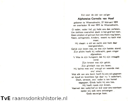 Alphonsius Cornelis van Hoof