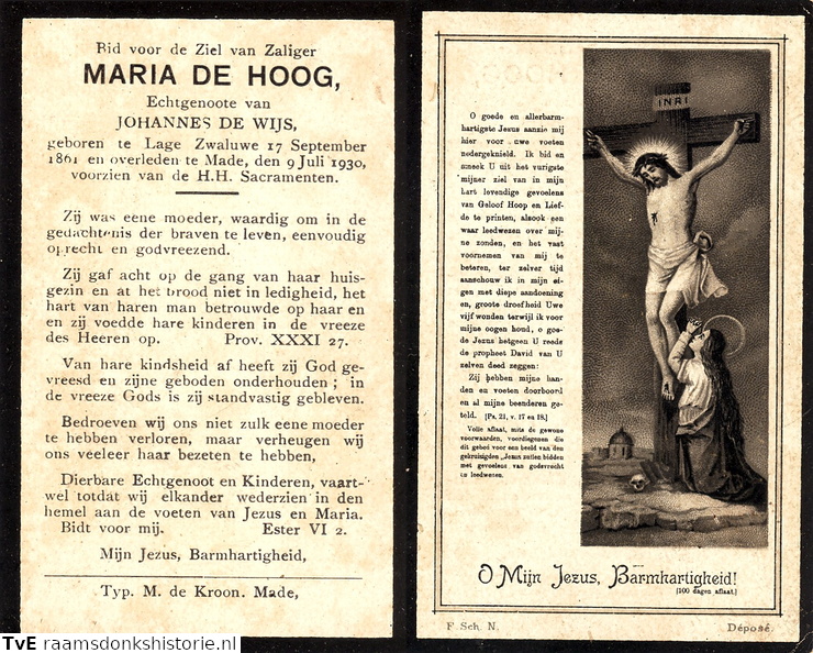 Maria de Hoog Johannes de Wijs