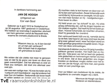 Jan de Hoogh Cor van Gool
