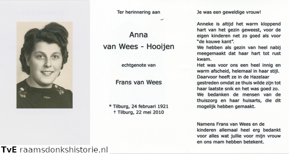 Anna Hooijen Frans van Wees