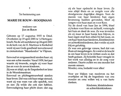 Marie Hooijmans Jan de Rouw