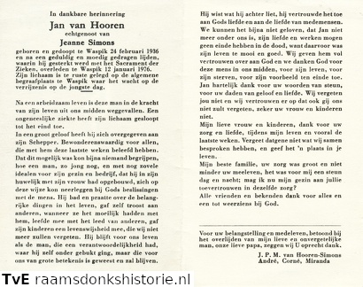 Jan van Hooren Jeanne Simons
