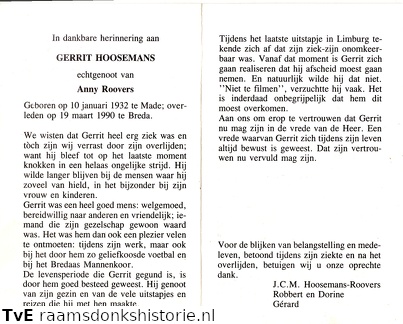 Gerrit Hoosemans Anny Roovers