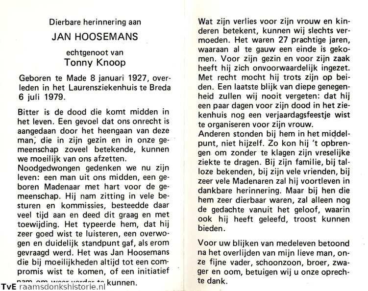 Jan Hoosemans Tonny Knoop