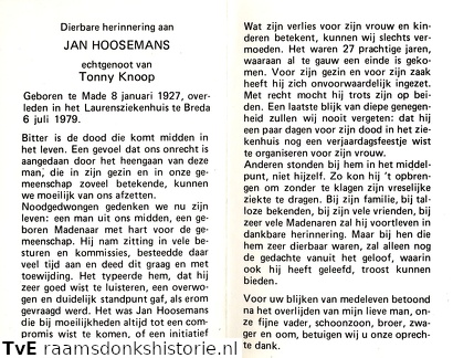 Jan Hoosemans Tonny Knoop