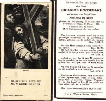 Johannes Hoosemans Adriana de Been