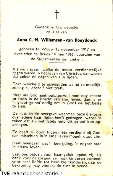 Anna C.M. van Hooydonck Willemsen