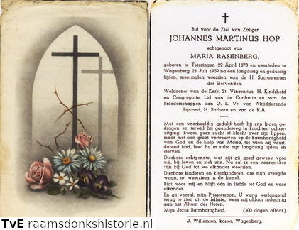 Johannes Martinus Hop Maria Rasenberg