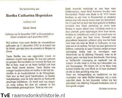 Bertha Catharina Hopstaken Henk Smit