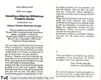 Hendrikus Albertus Wilhelmus Frederic Houba Helena Christina Hubertina Steeghs