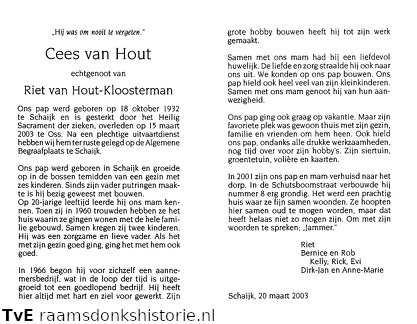 Cees van Hout Riet Kloosterman