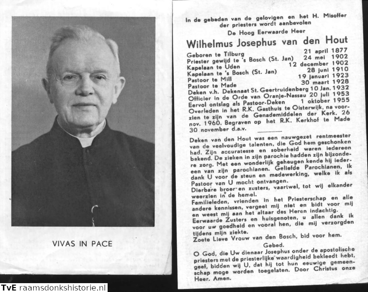 Wilhelmus Josephus van den Hout priester
