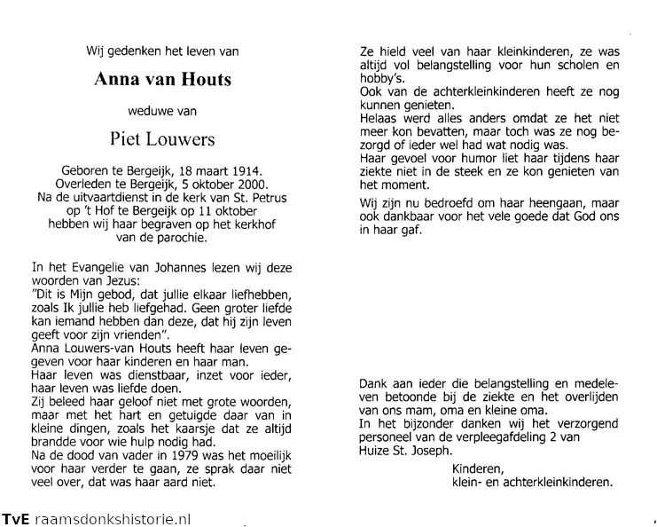 Anna van Houts Piet Louwers