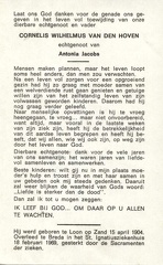 Cornelis Wilhelmus van den Hoven Antonia Jacobs