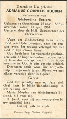 Adrianus Cornelis Huijben Gijsberdina Bossers