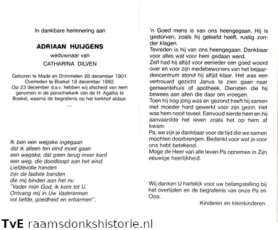 Adriaan Huijgens Catharina Dilven