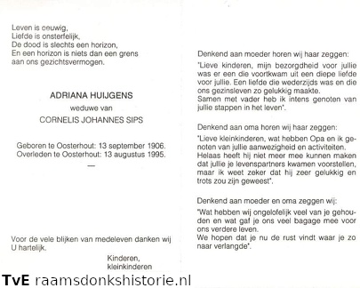 Adriana Huijgens Cornelis Johannes Sips