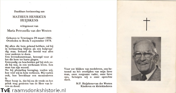 Matheus Henricus Huijskens Maria Petronella van der Westen
