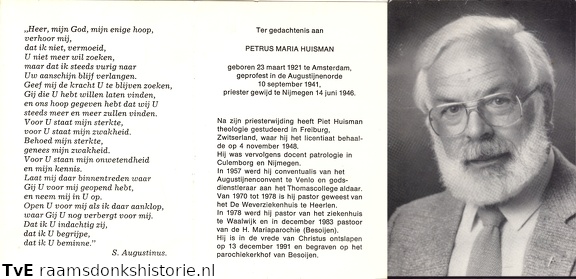 Petrus Maria Huisman priester