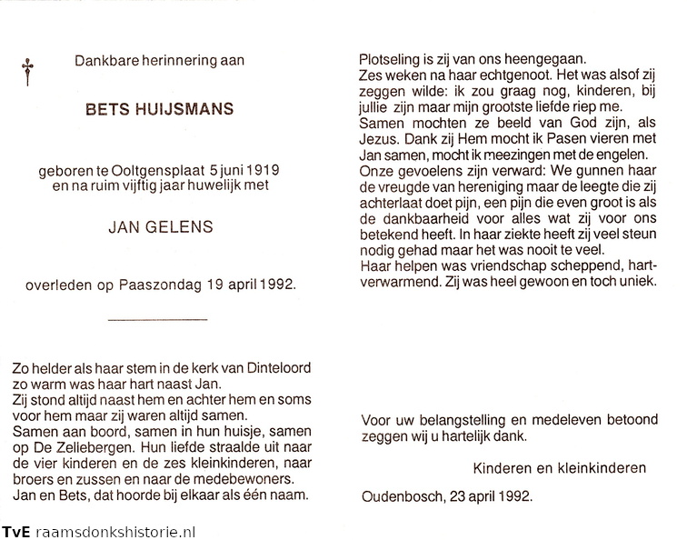 Bets Huismans Jan Gelens