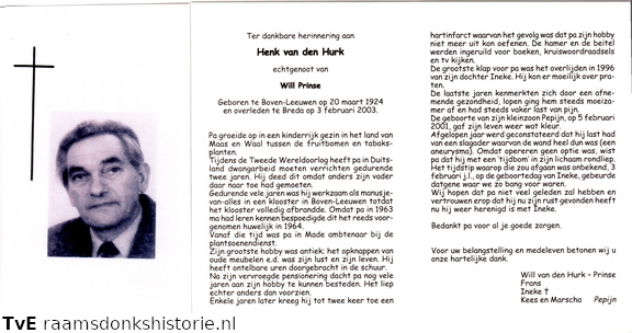 Henk van den Hurk Will Prinse