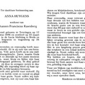 Anna Huygens Johannes Franciscus Rasenberg