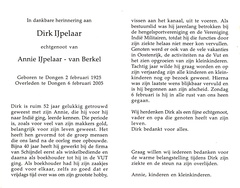 Dirk IJpelaar- Annie van Berkel