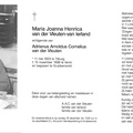 Maria Joanna Henrica van Ierland- Adrianus Arnoldus Cornelius van der Vleuten