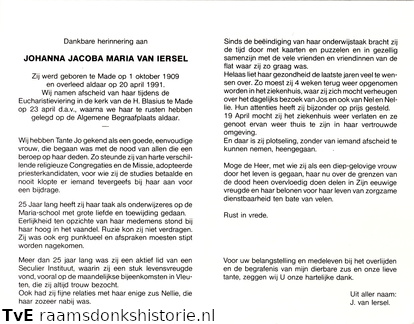 Johanna Jacoba Maria van Iersel
